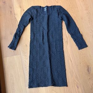 Tees by Tina Navy Textured Dress